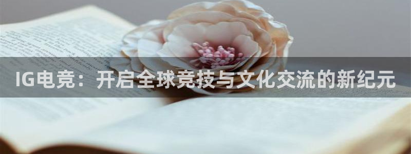 一竞技官网：IG电竞：开启全球竞技与文化交流的新纪元